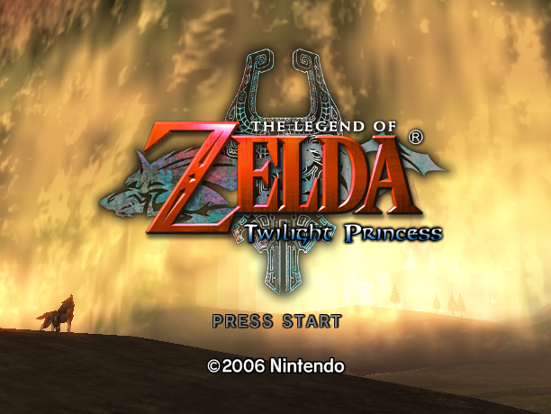 The Legend of Zelda: Twilight Princess Title Screen